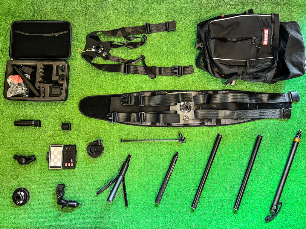 All the tools included in our Content Creator's pack to use 360 cameras at best